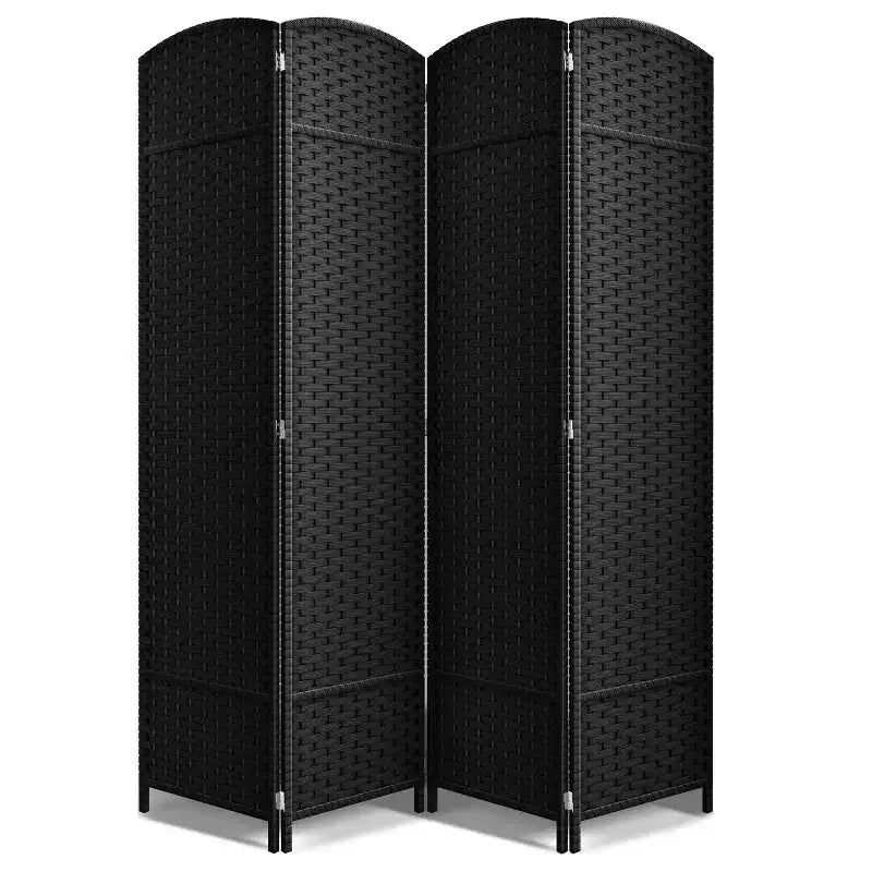 Sorbus 4 Panel Room Divider Panel, 6 ft. Tall Extra Wide Double Hinged Panels - Folding Privacy Screens