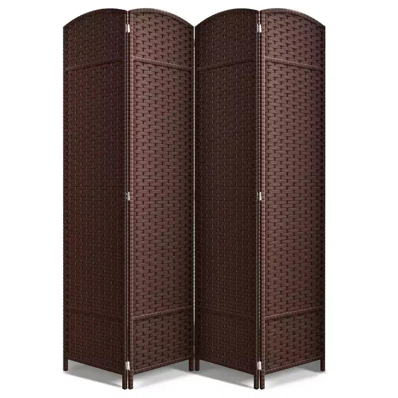 Sorbus 4 Panel Room Divider Panel, 6 ft. Tall Extra Wide Double Hinged Panels - Folding Privacy Screens