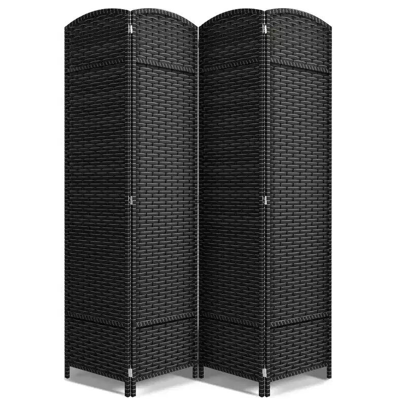 Sorbus 4 Panel Room Divider Panel, 6 ft. Tall Extra Wide Double Hinged Panels - Folding Privacy Screens