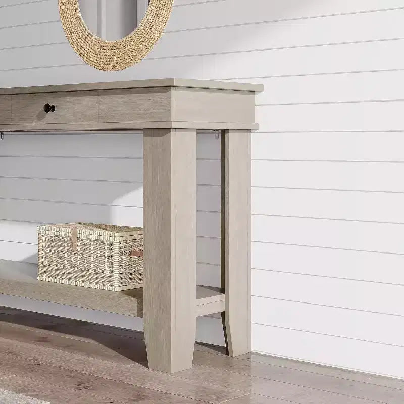 54 Console Table for Entryway - Farmhouse Entryway Table with Storage and Drawers, Small Entry Tables for Hallway Behind Couch Table Sofa Table
