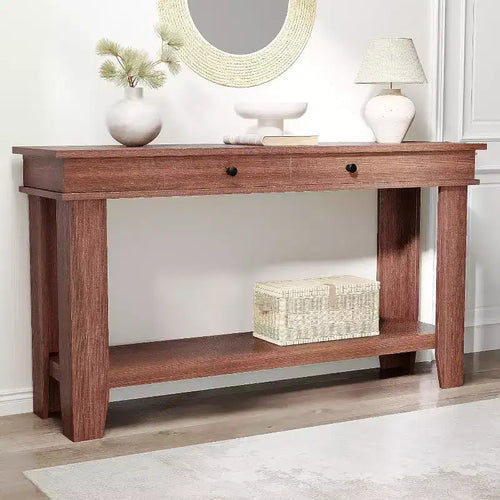 54 Console Table for Entryway - Farmhouse Entryway Table with Storage and Drawers, Small Entry Tables for Hallway Behind Couch Table Sofa Table