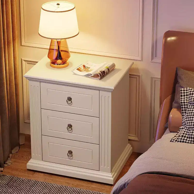 Lantine 3-Drawer Nightstand, Modern Night Stand with Storage Drawers, Wood Bedside Table Side End Table for Bedroom, Beige Visit the Tribesigns Store