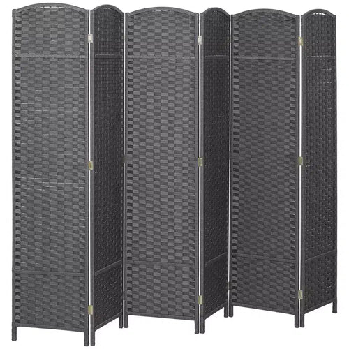Folding Room Divider Screen 6 Panel 5.6 ' Tall Privacy Screen Freestanding Room Partition for Home Office