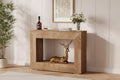 Consolle Rustica Beige con Ripiano Inferiore, 119 cm